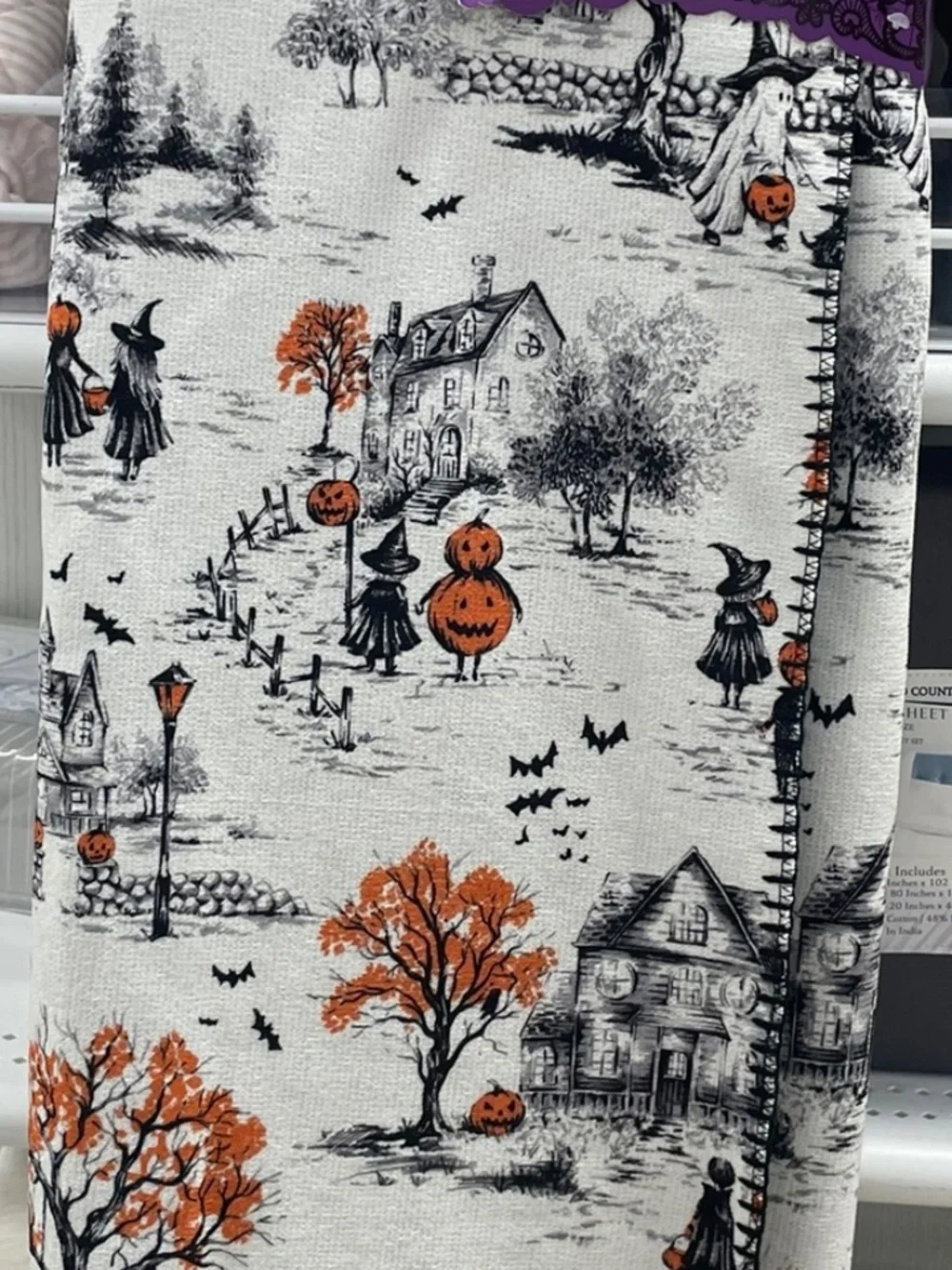 NEW Nicole Miller Halloween Blanket Haunted Village Plush Cozy Fall
